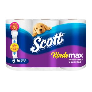 Papel Higiénico Scott Rindemax 6 unidades