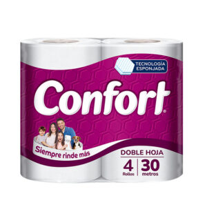 Papel Higienico Confort D/H 30Mt X 4 - Confort