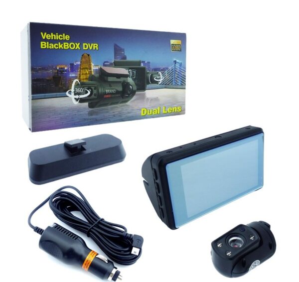 Camara Automóvil Dual (360⁰) Pantalla LCD 3" - Imagen 3